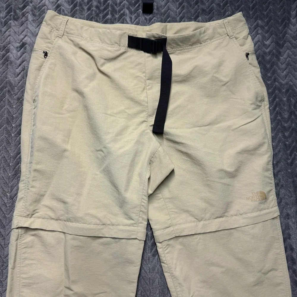 The North Face Paramount Convertible Pants 40 Khaki Excellent Zip Off (2108)